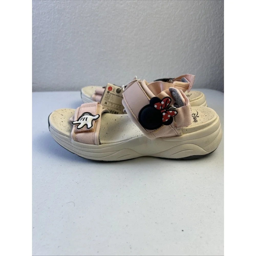 NWT Disney‎ Zara I Pink Minnie Mouse Sandals I Size 36 US 4 Character